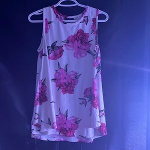 White flower dress top